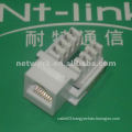 white color cat.5e krone IDC rj45 keystone jack